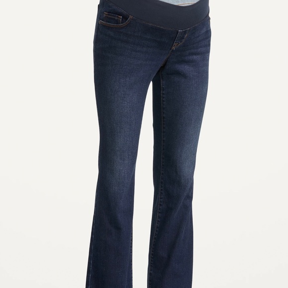Maternity Front Low Panel Boot-Cut Jeans NWT - Picture 1 of 9